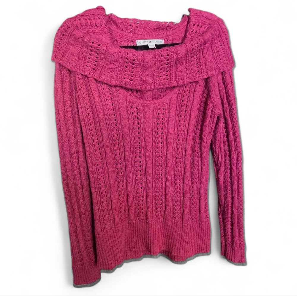 Tommy Hilfiger Alpaca Mohair Blend Cowl Neck Sweater